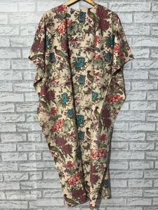 ชุดเดรสผ้าฝ้ายพิมพ์ลายนก: ชุดลำลองชายหาดสไตล์โบฮีเมียน - Product Image 3