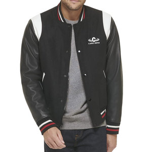 Classic Leather Sleeves Letterman Jacket With Refined Contrast Details Winter Jacket For Modern Wardrobes - Product Image 5
