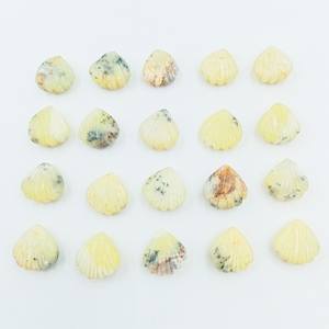 Perles de coquillage sculptées en forme de citron, 2 pièces, perles en vrac pour la fabrication de bijoux, fournisseur en gros - Product Image 1