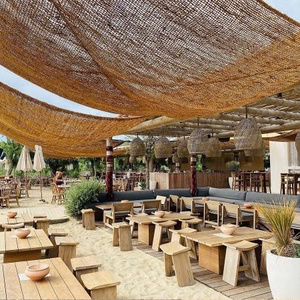 Rectangle Woven Coconut Coir Patio Shade Sail / Eco-Friendly Outdoor Sunshade for Beach Garden & Cafe Decor / From Vietnam - Product Image 1