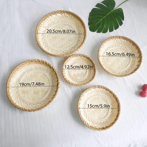 Plateau de service en rotin au style intemporel, idéal pour les comptoirs de cuisine, les cafés et la mise en scène quotidienne de la table, vente en gros depuis l'Inde - Product Image 3