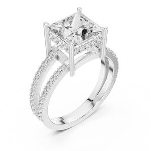 Modern 925 Sterling Silver Moissanite <b>Diamond</b> <b>Ring</b> Wholesale Wedding Jewelry OEM ODM Supplier Factory - Product Image 4