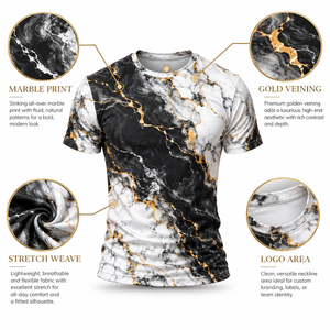 เสื้อยืดกีฬาซับลิเมชั่นสำหรับผู้ชาย เสื้อทีมแบบกำหนดเอง ผ้าโพลีเอสเตอร์ แห้งเร็ว สำหรับฟุตบอล วิ่ง ออกกำลังกาย ฝึกซ้อม - Product Image 6