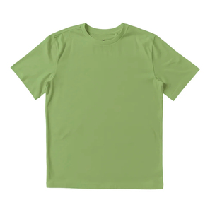 T-shirt à manches courtes pour homme, couleur unie, col rond, coupe classique, tricoté, décontracté, violet - Product Image 6
