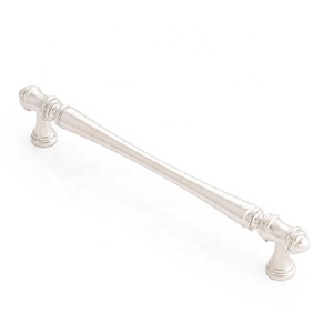 Traditional Solid Brass Cabinet <b>Bar</b> <b>Handle</b> Durable Kitchen Drawer Wardrobe Door Pull High Nickel Polished Home Office Customized - Product Image 1