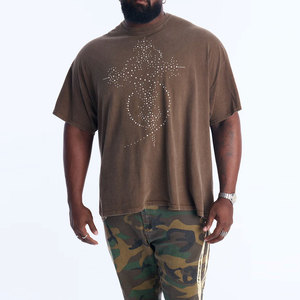 Nouveautés T-shirts pour hommes en coton 100% tricoté, style streetwear, manches courtes, col rond, écologiques et respirants - Product Image 5