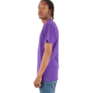 Camisetas Shaka Style de 6.2oz con Cuello en V, Manga Corta, Algodón Grueso, Estilo Urbano, Camisetas Lisas de Color Sólido para Hombre - Product Image 5