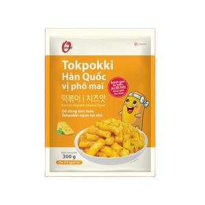 O'food Tokpokki au Fromage Coréen 300g – Gâteau de Riz Instantané Crémeux et Moelleux pour les Repas en Famille – Vente en Gros - Product Image 1