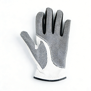 Guante de golf Vantrex Industries, cuero Cabretta blanco, mano izquierda, antideslizante, transpirable, cierre a presión, deportivo para mujer - Product Image 5