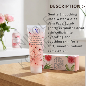 Gommage Visage Doux à l'Eau de Rose et Gel d'Aloe Vera avec Livraison Maritime pour une Peau Hydratée, Douce et Éclatante - Product Image 5