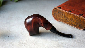 Elegante Pipa de Tabaco Moderna de Madera, Hecha a Mano con Madera Natural Ecológica, Lacada y con Estilo, Regalo de Tradebyd - Product Image 6