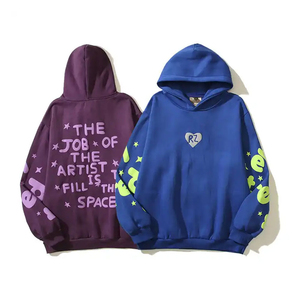 Custom Made Men Puff Print Hoodies hot sale Casual Wear Anti Wrinkle Breathable Comfortable Men Puff Print Hoodies For Adults - Product Image 4