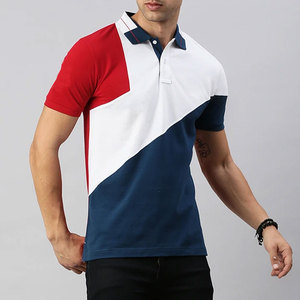 Camiseta Polo de Algodón de Primera Calidad, Cómoda, de Manga Corta, Color Rojo, Corte Regular, Ligera, Transpirable, Informal, a la Moda - Product Image 2