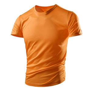 T-shirts noirs personnalisés pour hommes, manches courtes, col rond, 100 % coton peigné, logo frontal, style formel, coupe ample, anti-boulochage, été - Product Image 5