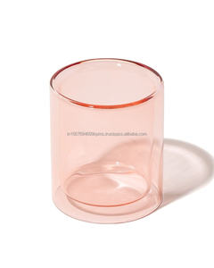 Premium Quality Candle Jar Classy Color Tone Annierware Engagement Table Decoration Wax Container Pot Accent <b>Glass</b> Candle Jars - Product Image 1