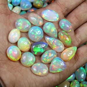 Natural White Ethiopian <b>Opal</b> Cabochon Smooth Mix Shape Loose Gemstone Oval Cabochon For Jewelry Making Wholesale Bulk Supply - Product Image 3