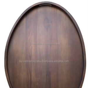 Nueva y elegante bandeja de madera para servir, bandejas de madera de nogal para decoración del hogar y servicio de catering DE LA India - Product Image 2