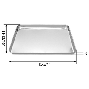 Bandejas para Instrumentos Quirúrgicos de Acero Inoxidable 304 (11-13/16*15-3/4*1) Pulgadas, Bandeja para Instrumentos Hollowware, Bandeja Médica MARI INSTRUMENT - Product Image 3
