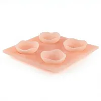 Plateaux et bols décoratifs faits à la main en résine de quartz rose, écologiques, sans danger pour les aliments, compatibles micro-ondes, pour la maison, l'hôtel, la table