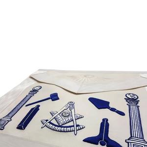 Tablier maçonnique en cuir personnalisé de haute qualité avec logo brodé magnétique, résistant à l'eau, style vintage, pour la vente en gros - Product Image 2