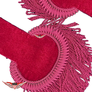 Epolete Rojo Vintage con Flecos, Accesorio para Hombro, Estilo Napoleón Francés, Hecho a Mano - Product Image 3