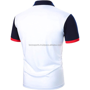 New Summer High Quality Men's Gym Casual 100%Cotton <b>Top</b> Slim Fit Short Sleeves Polo Neck T-Shirt Wholesale Men's Clothing - Product Image 5