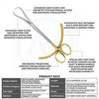 Forceps orthopédiques, instrument chirurgical manuel, certifié CE, classe I, utilisation en chirurgie générale
