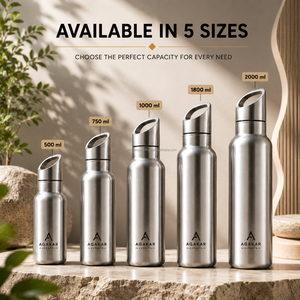 Wholesale Stainless Steel Water Bottle 1000ml Durable Portable Reusable Daily Hydration <b>Flask</b> - Product Image 2