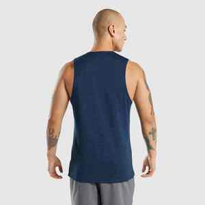 Débardeurs de sport pour hommes personnalisés avec logo, couleur unie, pour musculation et fitness, à fines bretelles - Product Image 5