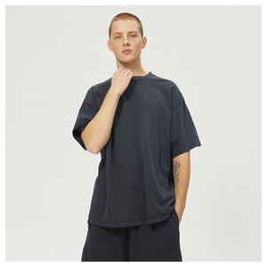 T-shirt surdimensionné personnalisé pour homme, 100% coton, coupe ample, streetwear de luxe, t-shirt surdimensionné uni - Product Image 4