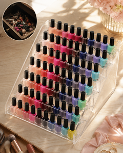 Mejora tu Rutina de Cuidado de Uñas con este Moderno y Lujoso Soporte Personalizable para Esmaltes de Uñas Acrílicos que Mantiene tus Esmaltes Favoritos Organizados - Product Image 5