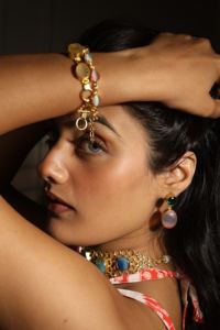 สร้อยข้อมือหินควอตซ์เลมอนดิบ |   กำไลข้อมือทอง 18K ชุบทองเหลือง ทำด้วยมือ ดีไซน์โดดเด่น - Product Image 5