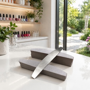 Limas de Uñas de Acero Inoxidable al por Mayor a Precio de Fábrica, Limas de Uñas Acrílicas Desechables para Manicura, Limas de Uñas de Belleza en Forma de Media Luna - Product Image 6