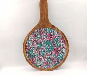 Plato de Madera para Servir Pizza con Diseño Impreso en Esmalte, Precio de Fábrica al por Mayor, Decoración para el Hogar, Hoteles y Restaurantes - Product Image 5