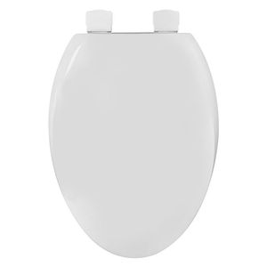 Asiento de Inodoro Alargado con Cierre Lento, Plástico Blanco, Control Remoto AC 110V - Product Image 2