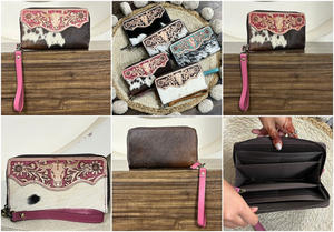 Portefeuille en cuir de vachette véritable fait main, motif de designer, plusieurs emplacements pour cartes et porte-billets, idéal pour le quotidien – Prix usine OEM - Product Image 3