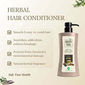 Acondicionador Herbal Hidratante Profundo, Tratamiento Intensivo para Reparación del Cabello, Suavizante, Nutritivo, Restaura el Cabello Seco y Dañado - Product Image 2