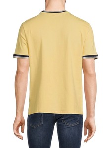 เสื้อยืดสีเหลืองเรียบง่ายสำหรับผู้ชาย มีกระเป๋าเสื้อ ผ้าฝ้าย แขนสั้น คอกลม แฟชั่นฤดูร้อน เสื้อยืดผู้ชาย ขายส่ง รับสกรีนโลโก้ - Product Image 2