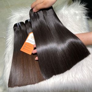 Weft Straight Grade 12A <b>Top</b> Wholesale 100% Vietnamese Remy Hair Extensions Super <b>Silky</b> Straight Hair Length 8 10 Inches - Product Image 1