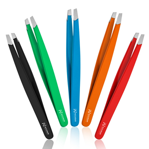 ชุดแหนบคิ้วสแตนเลสแบบมืออาชีพ ปลายเฉียง สำหรับตกแต่งคิ้วอย่างแม่นยำ - Product Image 1