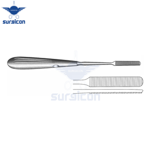 Raspador de huesos Cottle, longitud 20.5 cm / 8 pulgadas, ancho 30 × 9 mm, corte unidireccional hacia atrás con serraciones lisas para desfibrar huesos - Product Image 5
