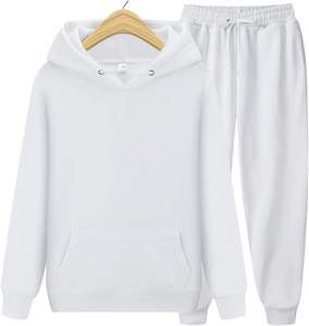 Ensemble de survêtement en polycoton, fabrication directe d'usine, intérieur brossé, vêtements de sport, fabrication de logo personnalisé - Product Image 3