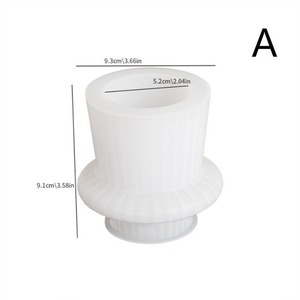 Modern Design Rosin & Handmade Round Shape Florals Pattern Candlestick Holder for Home Office and Hotel Use - Product Image 5