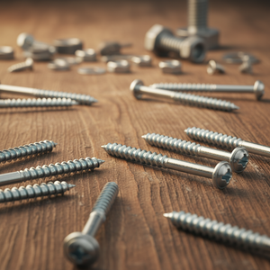 Class 4.8 & 6.8 Zinc Plated Carbon Steel Hex Head Partial Thread Lag <b>Screws</b> M6-M12 Metric/Inch DIN/ANSI Standard PDC Model 13 - Product Image 1