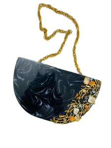 Pochette de mariée au look royal avec une pochette en résine de luxe en nacre abordable unique travail simple pour les femmes - Product Image 2