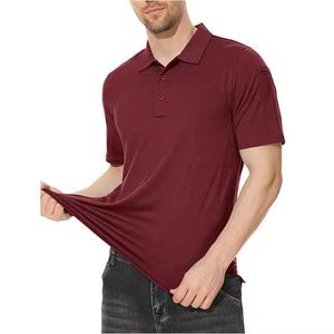 Tissu en toile polyester/coton anti-plis pour chemises, sur mesure, tricoté, uni, teint, avec logo personnalisé, idéal pour le golf – Vente en gros - Product Image 4
