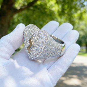 Luxury Moissanite Bear <b>Ring</b> Iced Out Animal <b>Ring</b> 925 <b>Silver</b> Hip Hop Jewelry Bold Statement Gifts For <b>Male</b> Ladies Elegant Shine - Product Image 2