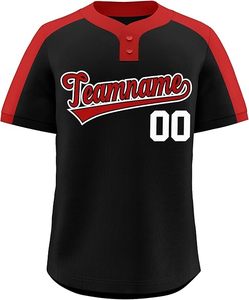 Camiseta de Softbol Clásica Sublimada Personalizada con Frente Sólido, Malla Transpirable, 100% Poliéster de Secado Rápido, Cierre de Botones, para Adultos, Doble Costura - Product Image 4