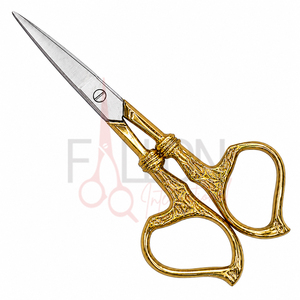 Ciseaux à broder en acier inoxydable, ciseaux à sourcils, ciseaux décoratifs à manche décoré, ciseaux pour travaux manuels - Product Image 3