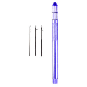 Aplicador de Gancho para Extensiones de Cabello Reutilizable de Calidad con Tres Agujas de Roscado Reemplazables para Extensiones de Cabello con Anillo Nano y Micro Loop - Product Image 3
